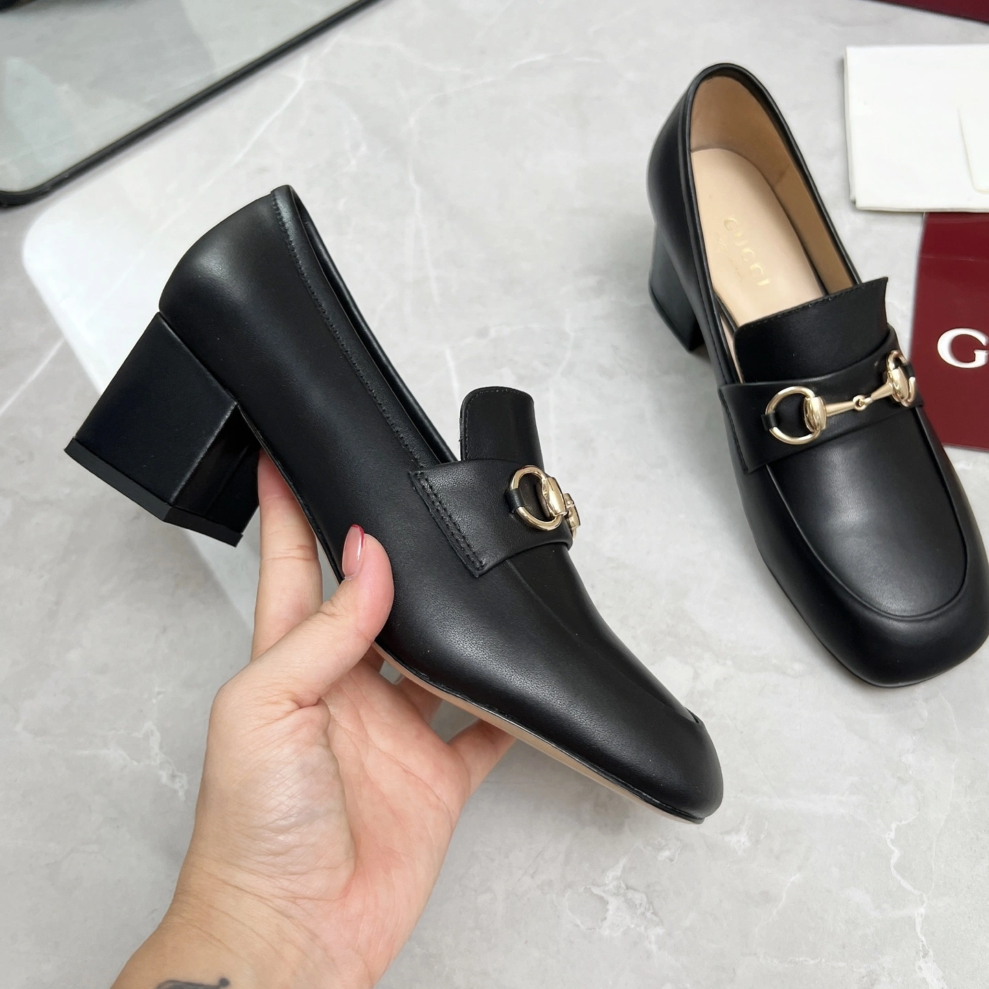COCO-- 6u33i 832443 BKO00 1000 cowhide sheepskin Heel height:5.5cm item:E-X362H2815